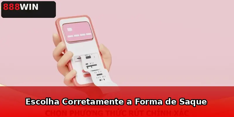 Escolha Corretamente a Forma de Saque