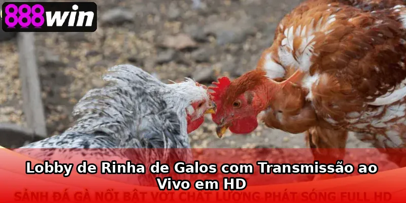 Lobby de Rinha de Galos com Transmissão ao Vivo em HD